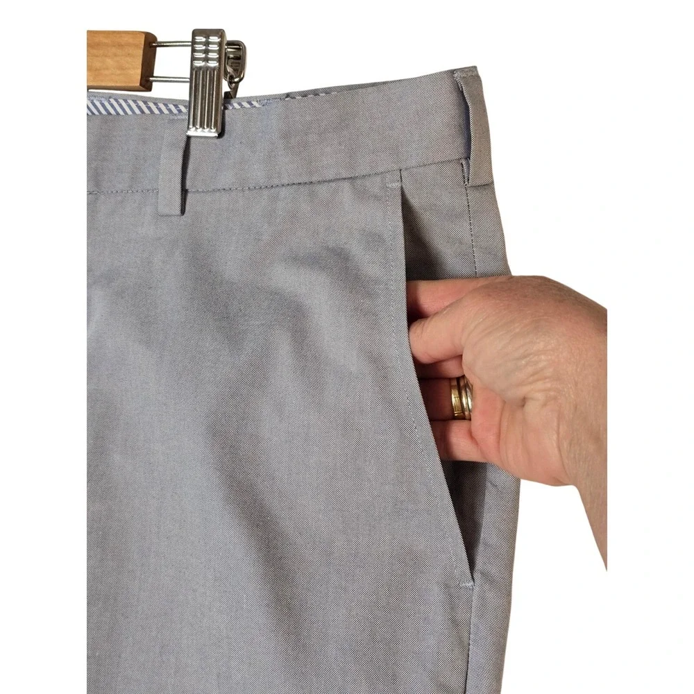 Brooks‎ Brothers 1818 Mens Blue Oxford Cloth Flat Front Shorts Size 39W New Golf